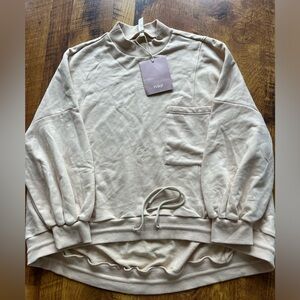 NEW - Nap Loungewear Women's Soft Pocket Sweater - Peach - LARGE